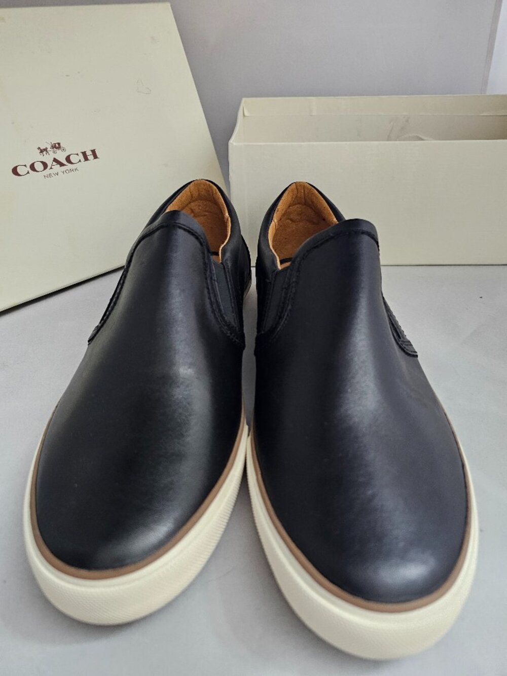 Coach Men's Shoes Powers Soft Port! Brand new in Box!